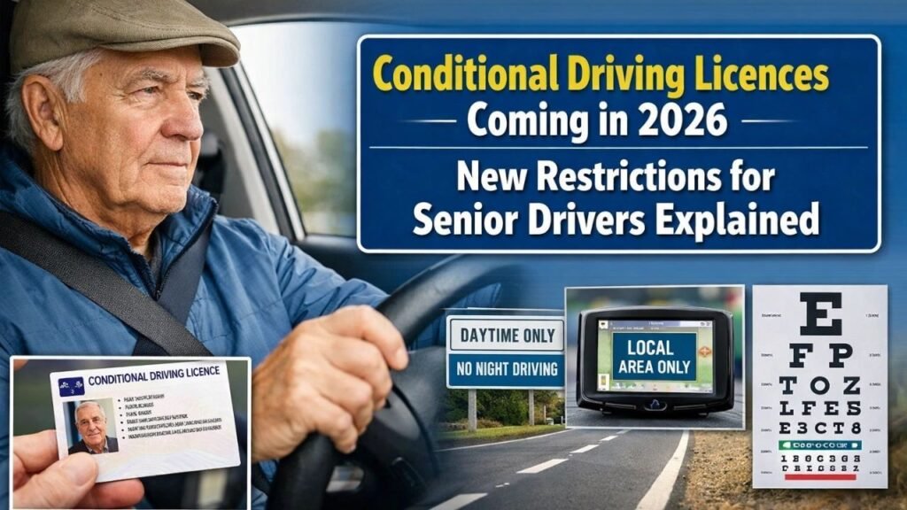 Conditional Driving Licences Coming in 2026: What Senior Drivers Need to Know About the New Restrictions